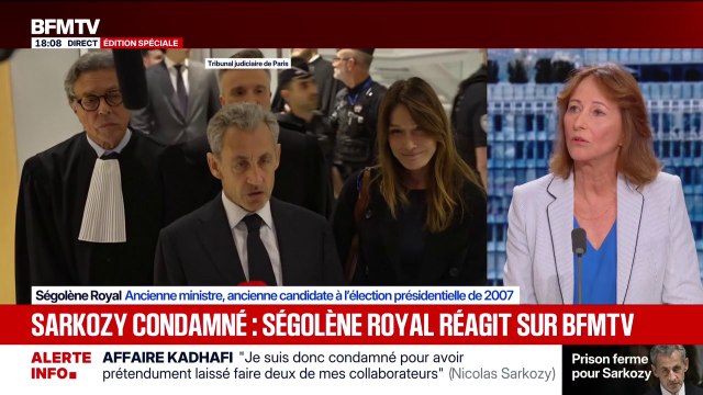 Condamnation de Nicolas Sarkozy: C'est triste pour la France , estime Ségolène Royal, ancienne candidate à l'élection présidentielle de 2007