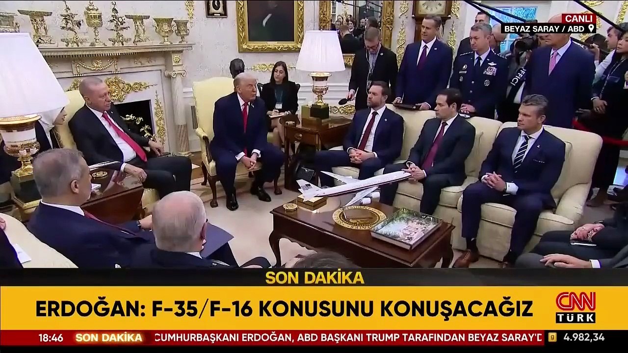 Cumhurbaşkanı Erdoğan ve ABD Başkanı Trump arasında Beyaz Saray'da tarihi zirve