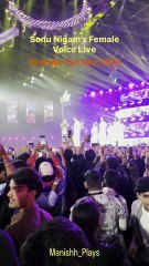 Sonu Nigam Sings female part of Aaj Ki Raat Live YTFF 2025 Mumbai  #ytff2025 #sonunigam #ytffshorts