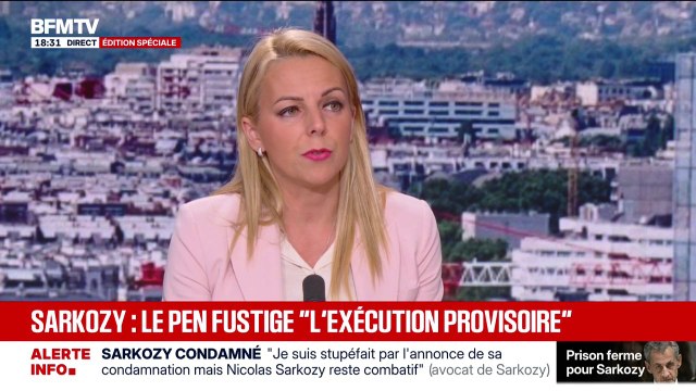 Condamnation de Nicolas Sarkozy: On va avoir une personne présumée innocente en prison , dénonce Edwige Diaz, députée RN de Gironde