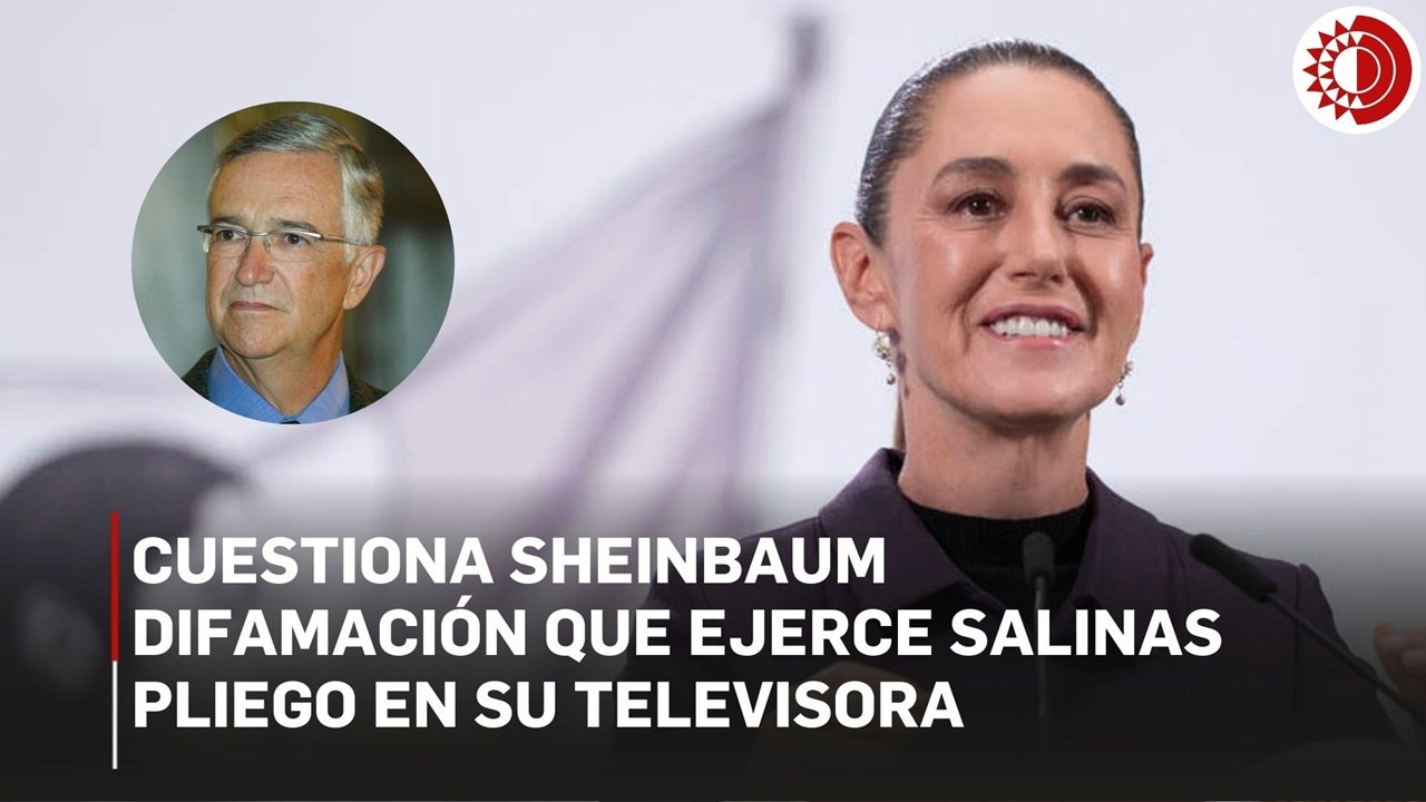 Cuestiona la Presidenta la difamación que ejerce Salinas Pliego en su televisora y redes sociales