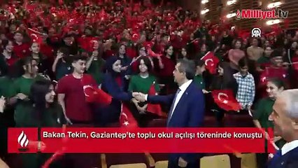 Bakan Tekin: Eğitim yükünün altından sadece bakanlık olarak kalkmak mümkün değil