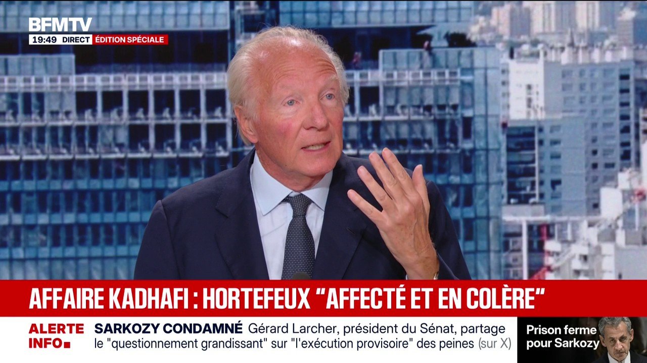 Brice Hortefeux affirme avoir été victime d'un "traquenard" lorsqu'il a rencontré le beau-frère de Mouammar Kadhafi