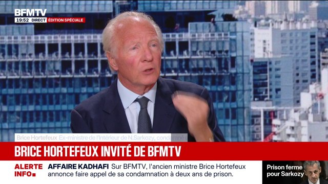 Brice Hortefeux annonce faire appel de sa condamnation pour combattre l'injustice