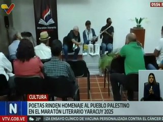 Cultura | Maratón Literario Yaracuy 2025 homenajeó al pueblo palestino