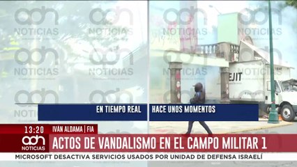 Así fue el momento en que encapuchados vandalizan Campo Militar en la CDMX