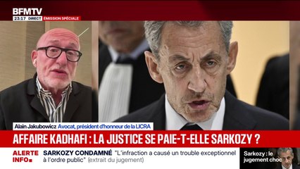 Condamnation de Nicolas Sarkozy: "Ce qui me fait réagir, c'est l'exécution provisoire", dénonce Alain Jakubowicz, président d'honneur de la LICRA