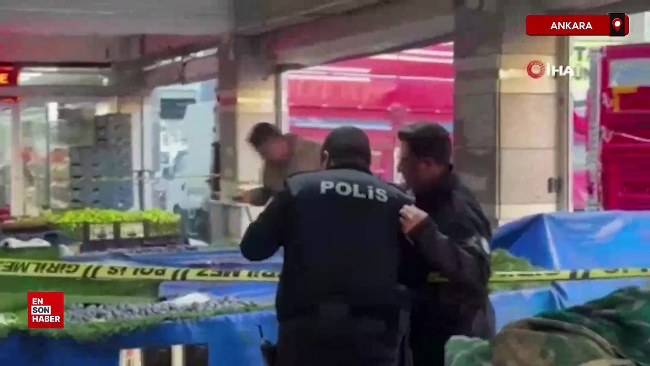 Ankara Polatlı'da pazar yerinde pompalı tüfekli kavga