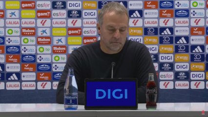 Hansi Flick, press conference; Real Oviedo vs. FC Barcelona