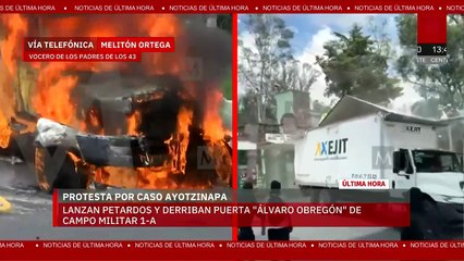 Vocero de padres de los 43 se pronuncia tras portazo en Campo Militar 1-A