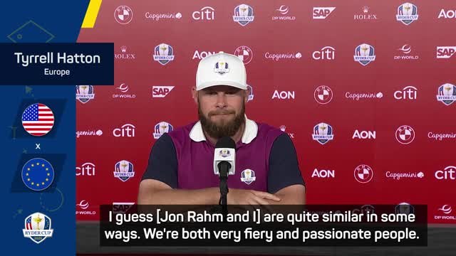 Hatton ready to kick off Ryder Cup with 'fiery' Rahm