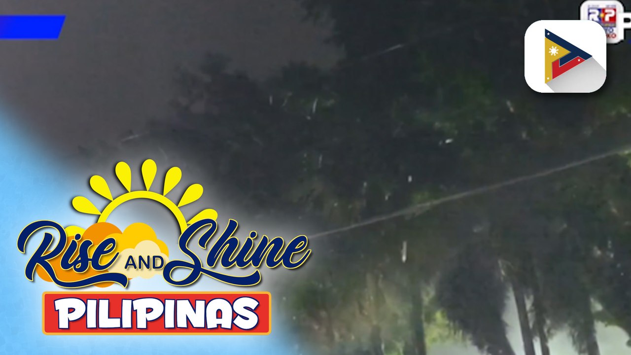 Hampas ng hangin at ulan dala ng Bagyong #OpongPH, naramdaman na sa Legazpi City, Samar at Masbate