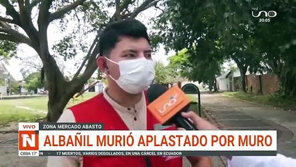 ALBAÑIL MURIÓ APLASTADO
