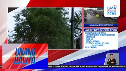 Albay, nasa ilalim ng signal number 3 dahil sa Bagyong Opong | Unang Balita