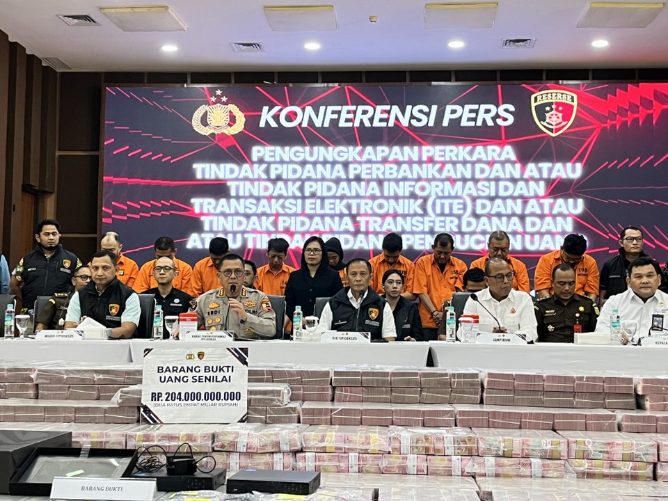 Bareskrim Polri Bongkar Sindikat Pemindahan Rekening Dormant Rp204 Miliar