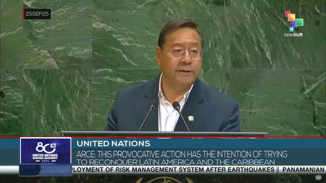 Bolivian Pres. Arce warned at 80th UNGA that the U.S . seeks to regain control of Latin America