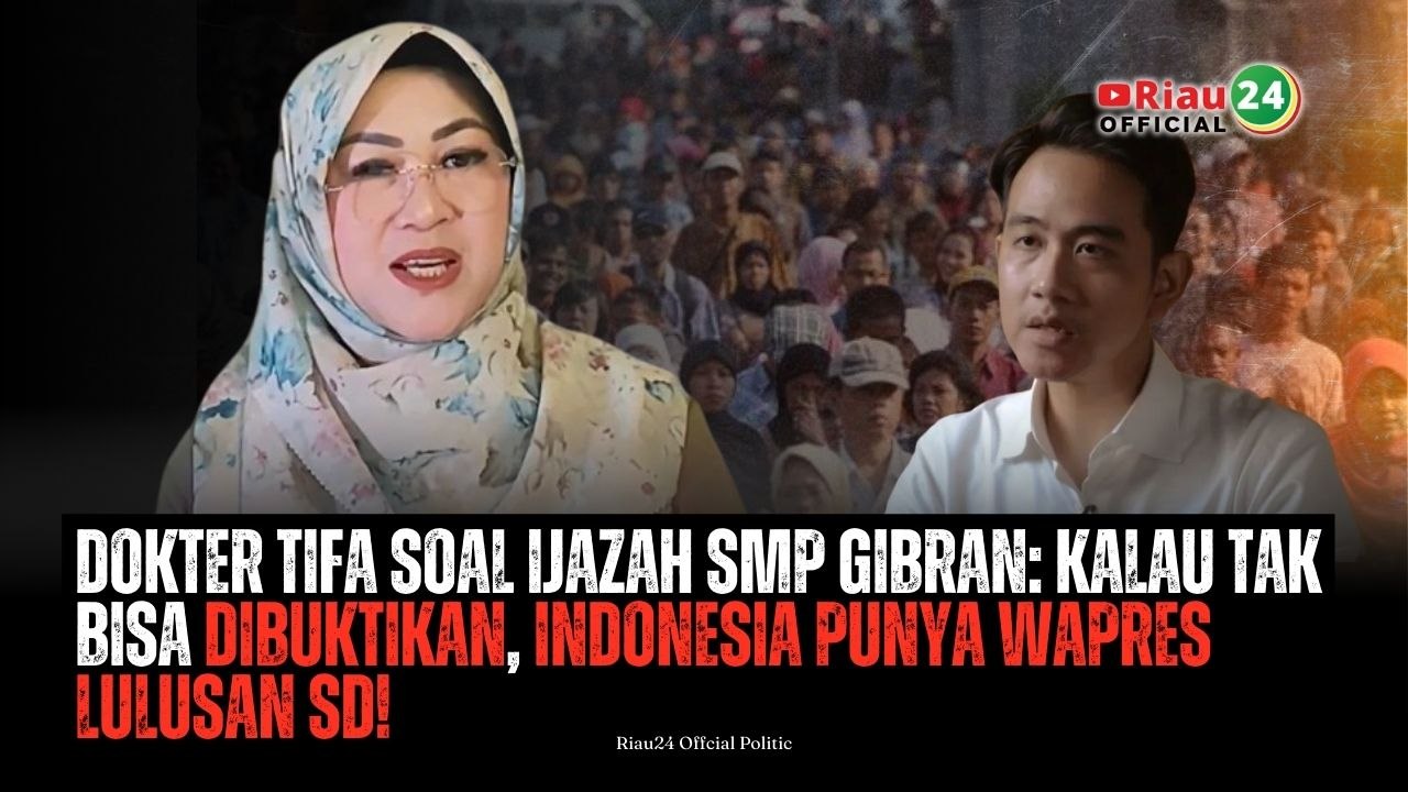 Dokter Tifa Soal Ijazah SMP Gibran: Kalau Tak Bisa Dibuktikan, Indonesia Punya Wapres Lulusan SD!
