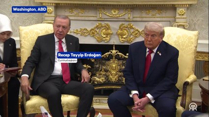 Cumhurbaşkanı Erdoğan ile ABD Başkanı Trump görüşmesi