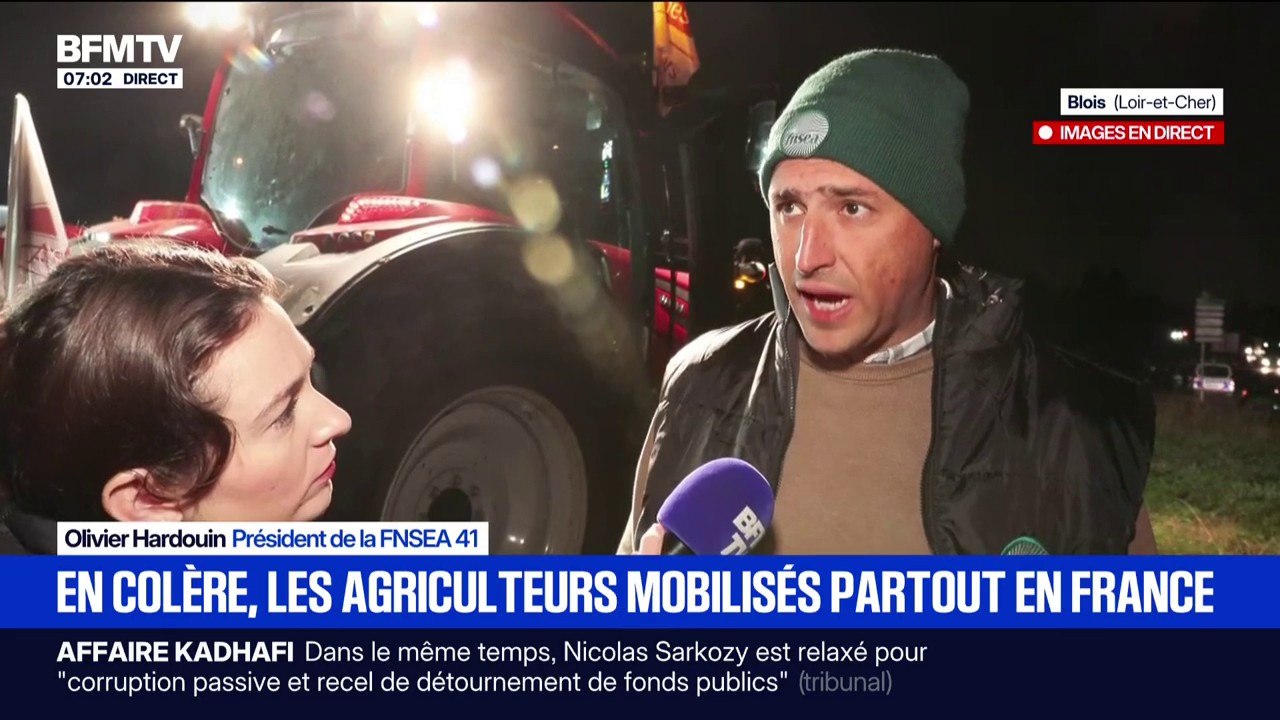 "On n'a aucune perspective positive": Les agriculteurs mobilisés à Blois dans le Loir-et-Cher