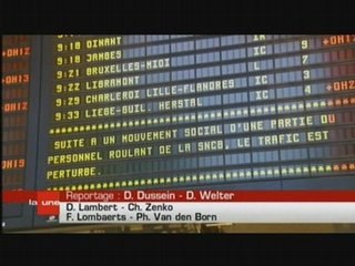 JT RTBf1 19 mai 2008 - Annonce grève