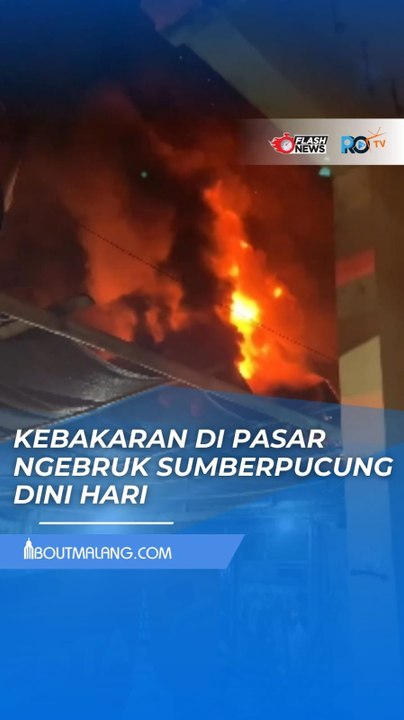 SEBUAH TOKO BANGUNAN MENGALAMI KEBAKARAN DI PASAR NGEBRUK, SUMBERPUCUNG
