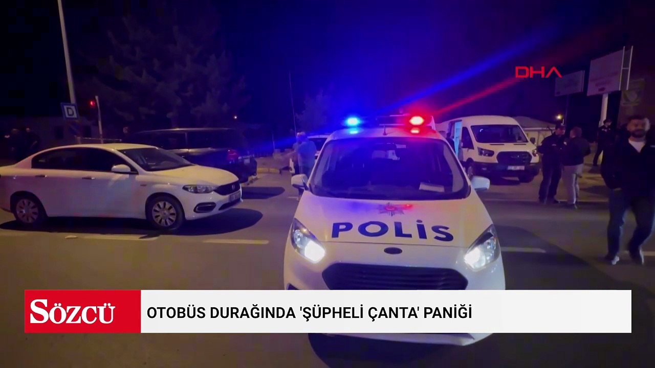 Otobüs durağında 'şüpheli çanta' paniği