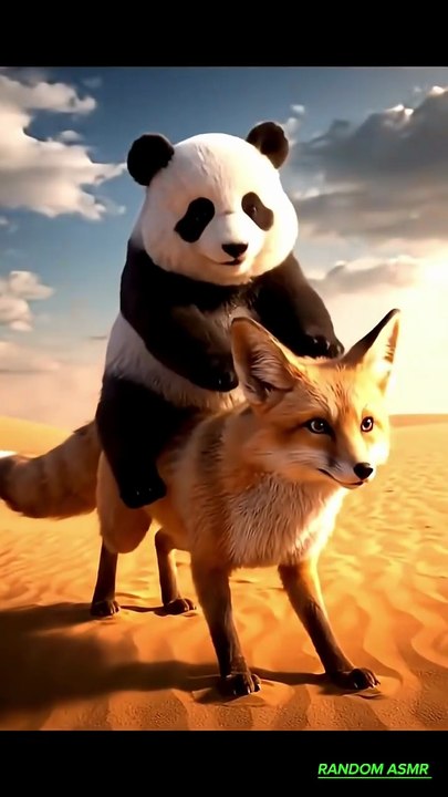 Panda & Wolf🐼🦊😲😍🤩❤️♥️🤠