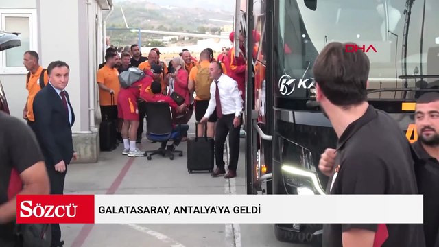 Galatasaray kafilesi Alanya'da