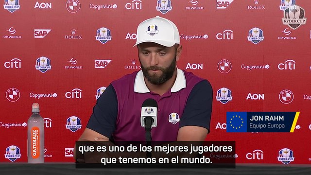 RUEDA de PRENSA de JON RAHM antes de la RYDER: McIlroy es una superestrella