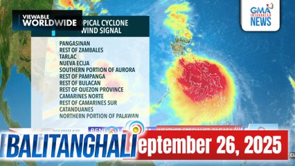 Balitanghali Express: September 26, 2025