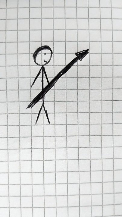 Uomo primitivo con lancia