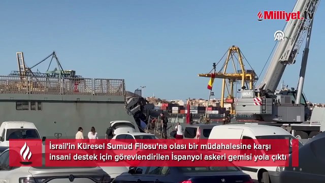 Küresel Sumud Filosu’na destek: İsrail'in olası saldırısına karşı İspanyol savaş gemisi yola çıktı!