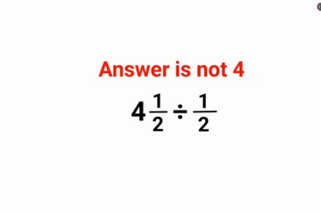 4(1/2)÷(1/2) The answer is not 4. Many got it wrong!  Ukraine Math Test #math #percentages #ukraine