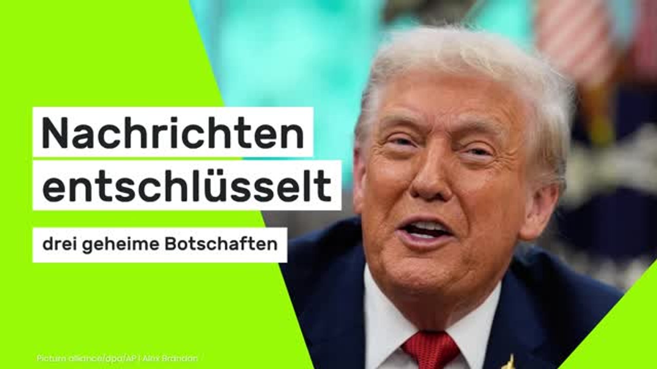 Donald Trump: Nachrichten entschlüsselt - er schickt Wladimir Putin drei geheime Botschaften