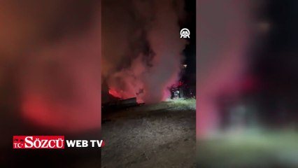 Malatya'da yanan 3 ev kullanılamaz hale geldi