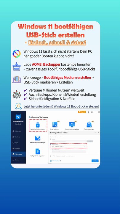 Bootfähigen Windows 11 USB-Stick erstellen – Einfach & Schnell💻