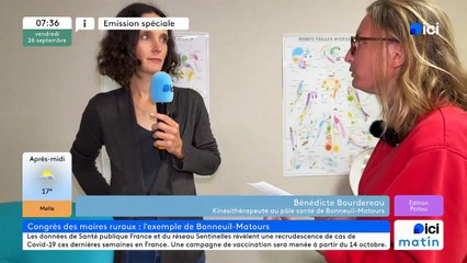 Bénédicte Bourdereau, kiné du pôle Santé de Bonneuil-Matours (Vienne)
