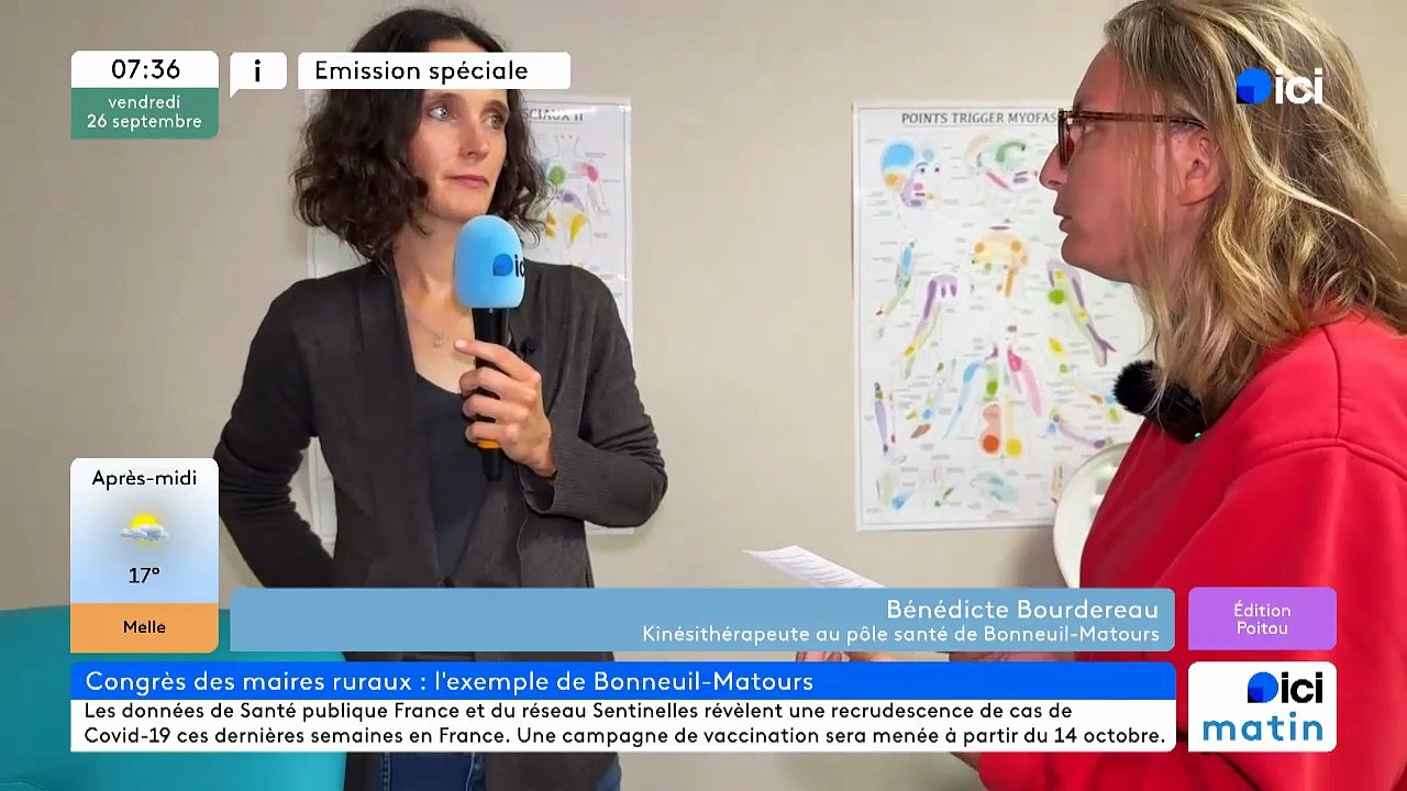 Bénédicte Bourdereau, kiné du pôle Santé de Bonneuil-Matours (Vienne)
