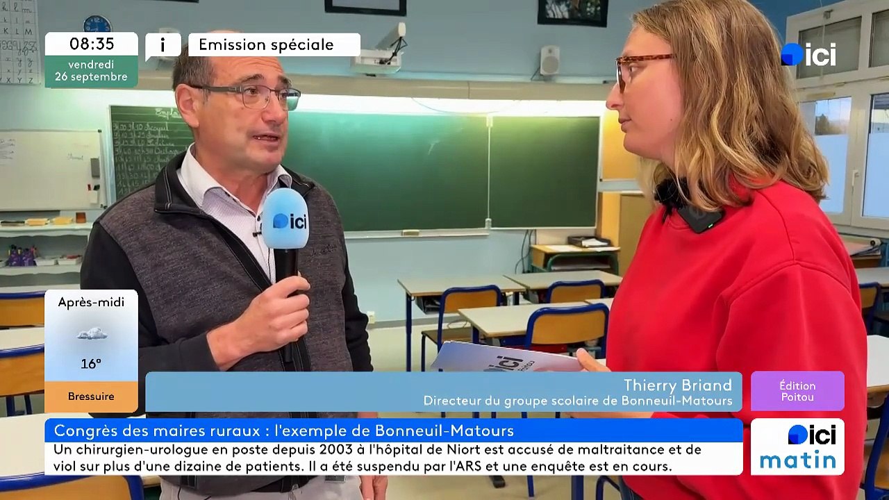 Thierry Briand, directeur du groupe scolaire de Bonneuil-Matours (Vienne)