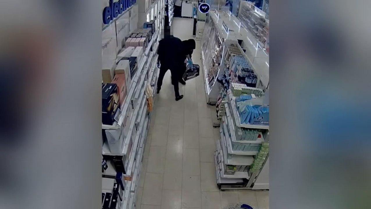 Moment prolific Boots shoplifter arrested after stealing more than £100,000 worth of goods over summer