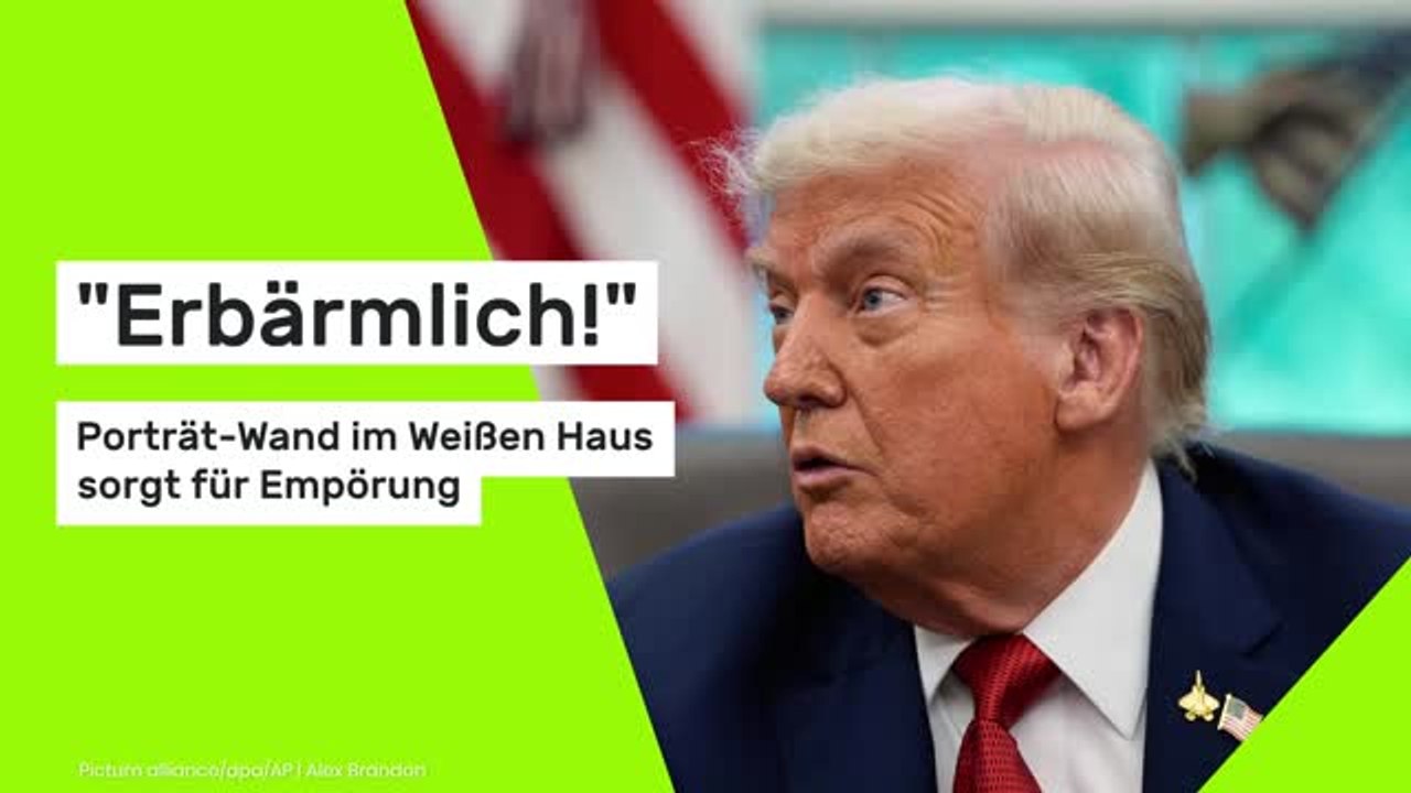 Donald Trump tauscht Joe Biden aus: 'Erbärmlich!' Porträt-Wand im Weißen Haus sorgt für Empörung