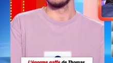 L’énorme gaffe de Thomas dans l’émission de TV « Slam » (qui passera sûrement au bêtisier) 😭😭