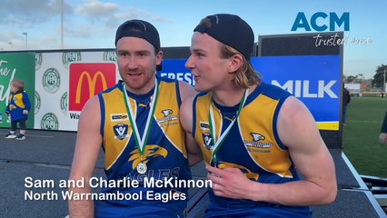 Football: Sam and Charlie McKinnon, 2025 HFNL grand final