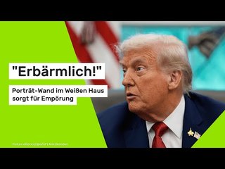 Donald Trump tauscht Joe Biden aus: "Erbärmlich!" Porträt-Wand im Weißen Haus sorgt für Empörung