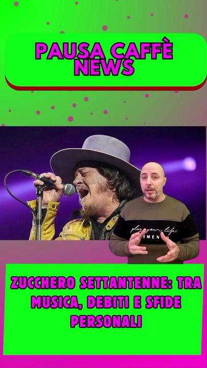 Zucchero settantenne tra musica, debiti e sfide personali