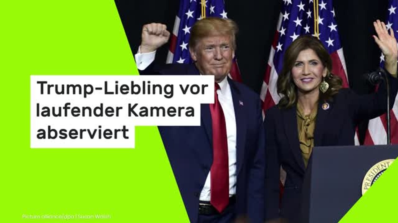 Trump-Liebling vor laufender Kamera abserviert