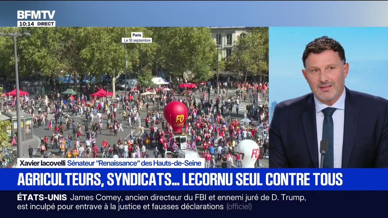 Budget: "On a besoin d'avoir un accord entre la gauche de gouvernement et les Républicains en plus du bloc central", affirme le sénateur "Renaissance" Xavier Iacovelli