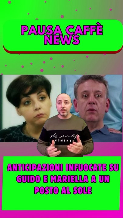 Anticipazioni infuocate su Guido e Mariella a Un Posto al Sole