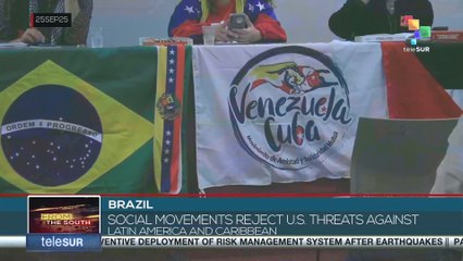 Brazil: Social movements reject U.S. threats against Latin America and Caribbean