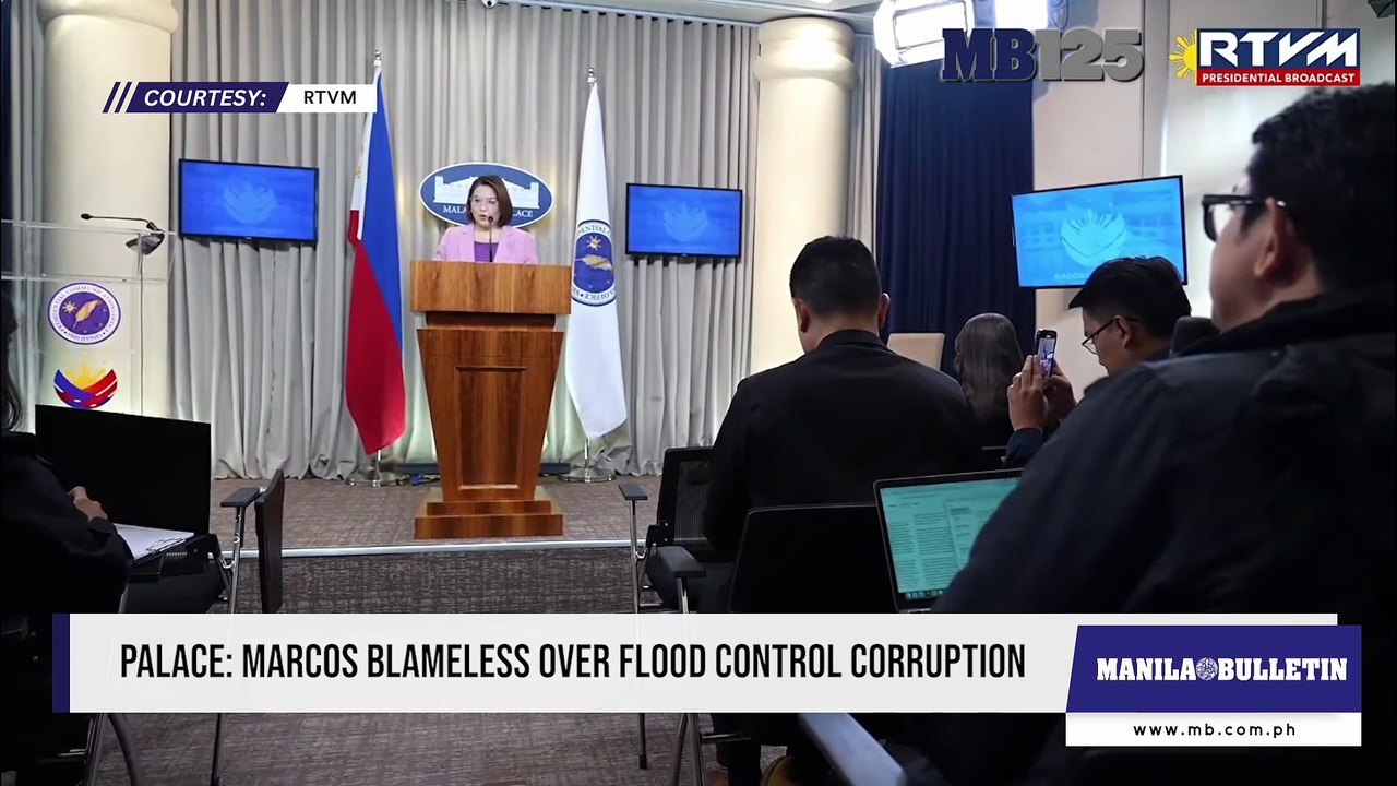 Palace: Marcos blameless over flood control corruption